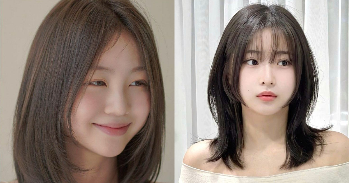 Top kiểu tóc nữ mặt tròn giúp gương mặt thon gọn xinh xắn