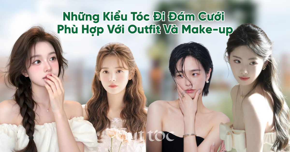 Bí Quyết Chọn Kiểu Tóc Đi Đám Cưới Phù Hợp Với Outfit Và Make-up | Cuttoc